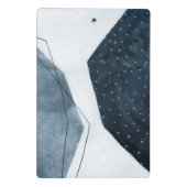 Initialen hinzufügen | Angrenzende Abstraktion Mini Klemmbrett (Rückseite)