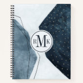 Initialen hinzufügen | Angrenzende Abstraktion Notizblock (Vorderseite)