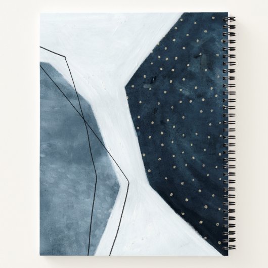 Initialen hinzufügen | Angrenzende Abstraktion Notizblock (Rückseite)