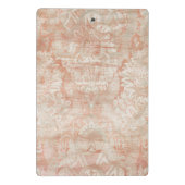 Initialen hinzufügen | Garnetschrott Mini Klemmbrett (Rückseite)