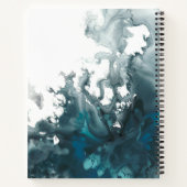 Initialen hinzufügen | Indigo Tempest Notizblock (Rückseite)