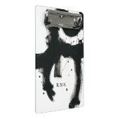 Initialen hinzufügen | Onyx Gesture Mini Klemmbrett (Schrägansicht)