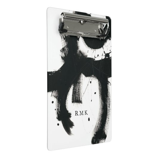 Initialen hinzufügen | Onyx Gesture Mini Klemmbrett (Schrägansicht)