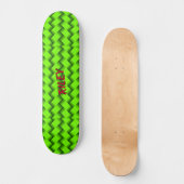 Initialen hinzufügen, Skateb-Muster für grüne Hash Skateboard (Vorderseite)