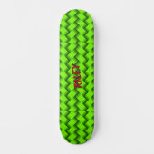 Initialen hinzufügen, Skateb-Muster für grüne Hash Skateboard (Vorderseite)