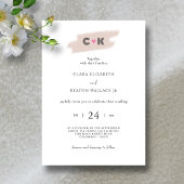 Initialen in der Liebe: Moderne Mit Monogramm Herz Einladung