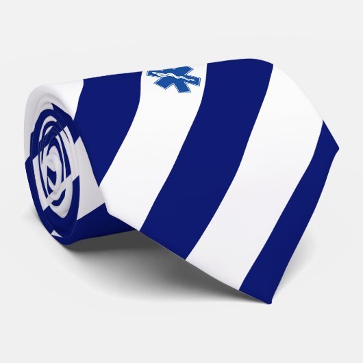 Initialen-Marine-Streifen des Sanitäter-EMT Krawatte (Gerollt)