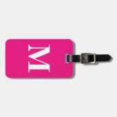 Initialen mit dem benutzerdefinierten farbigen Anf Gepäckanhänger (Vorderseite horizontal)