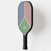 Initialen mit einfachem Monogramm Mit Monogramm De Pickleball Schläger (Links)