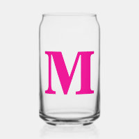 Initialen mit heißen rosa Monogrammen Name Angepas