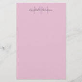 Initialen mit Monogramm moderner Handschriftenname Briefpapier (Vorderseite)