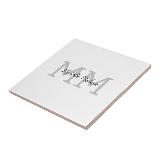 Initialen mit Monogramm moderner Handschriftenname Fliese (Seite)