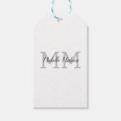 Initialen mit Monogramm moderner Handschriftenname Geschenkanhänger (Vorderseite)