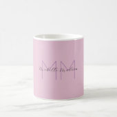 Initialen mit Monogramm moderner Handschriftenname Kaffeetasse (Mittel)