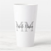 Initialen mit Monogramm moderner Handschriftenname Milchtasse (Vorderseite)