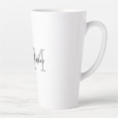 Initialen mit Monogramm moderner Handschriftenname Milchtasse (Rechts)
