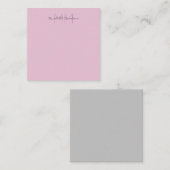 Initialen mit Monogramm moderner Handschriftenname Mitteilungskarte (Vorne/Hinten)