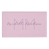 Initialen mit Monogramm moderner Handschriftenname Namenschild (Vorderseite)