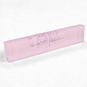 Initialen mit Monogramm moderner Handschriftenname Namensplakette