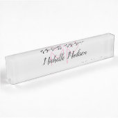 Initialen mit Monogramm moderner Handschriftenname Namensplakette