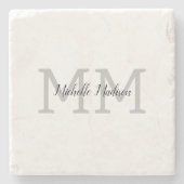 Initialen mit Monogramm moderner Handschriftenname Steinuntersetzer (Vorderseite)