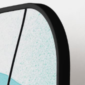 Initialen moderner geometrischer Abstrakt-Bright-F Pickleball Schläger (Linke Seite)