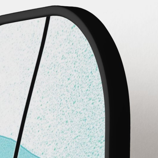 Initialen moderner geometrischer Abstrakt-Bright-F Pickleball Schläger (Linke Seite)