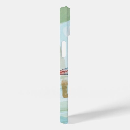 Initialen Niedliche Aquarellblau Case-Mate iPhone Hülle (Rückseite / Rechts)