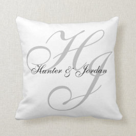 "Initialen-" personalisiertes Kissen