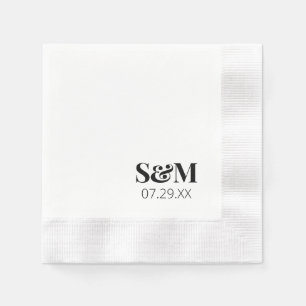 Initialen Serviette