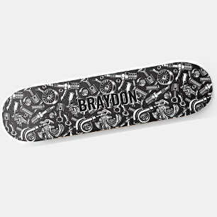 Initialen von Namen hinzufügen, Autoteile von schw Skateboard