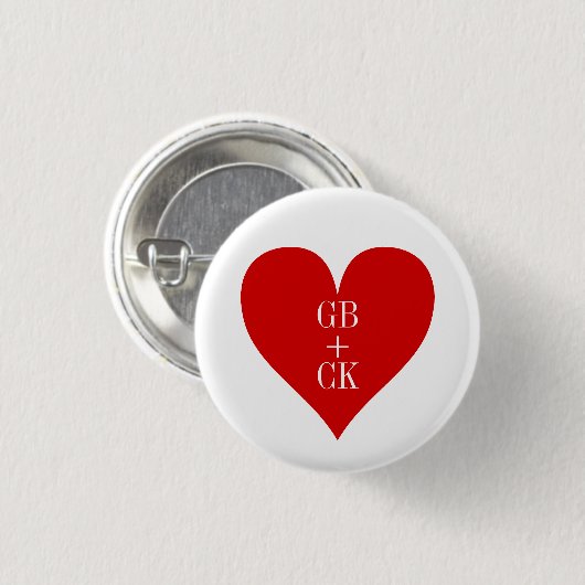 Initialen von Small Button Button Lover (Vorne & Hinten)