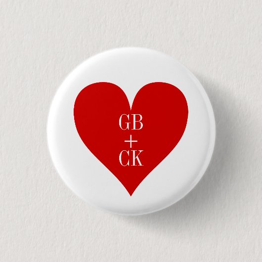 Initialen von Small Button Button Lover (Vorderseite)