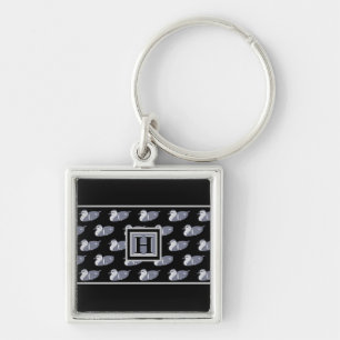 Initialente Mens Monogram Schlüsselanhänger