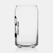 Initialer Individuelle Name der personalisierten M Dosenglas (Links)