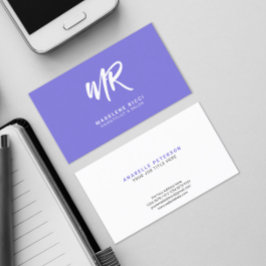 Initialer Minimalistischer Skriptname | Besondere  Visitenkarte