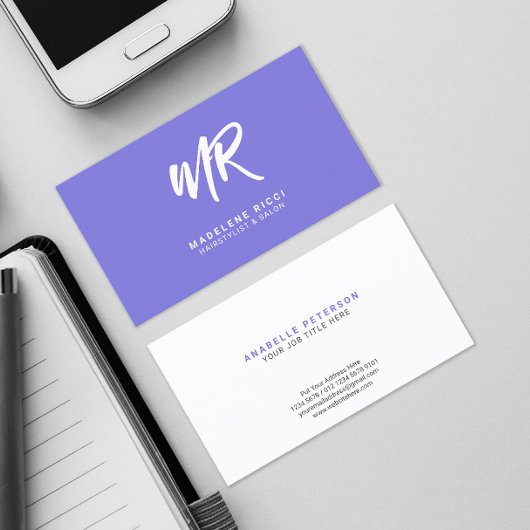 Initialer Minimalistischer Skriptname | Besondere Visitenkarte