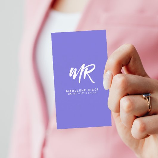 Initialer Minimalistischer Skriptname | Besondere  Visitenkarte