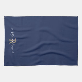 Initialer Name der benutzerdefinierten modernen Na Geschirrtuch