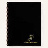 Initialer Name des benutzerdefinierten handgeschri Notizblock (Vorderseite)