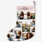 Initialer Name des benutzerdefinierten Monogramms  Kleiner Weihnachtsstrumpf (Rückseite)