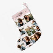 Initialer Name des benutzerdefinierten Monogramms  Kleiner Weihnachtsstrumpf (Rückseite (Hängend))