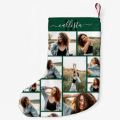 Initialer Name des benutzerdefinierten Monogramms  Kleiner Weihnachtsstrumpf (Rückseite)