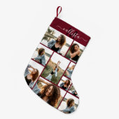 Initialer Name des benutzerdefinierten Monogramms  Kleiner Weihnachtsstrumpf (Vorderansicht (hängend))
