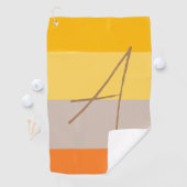 Initialer Name des modernen Monogrammes mit mehrer Golfhandtuch (Insitu)