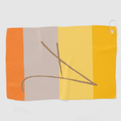 Initialer Name des modernen Monogrammes mit mehrer Golfhandtuch (Horizontal)