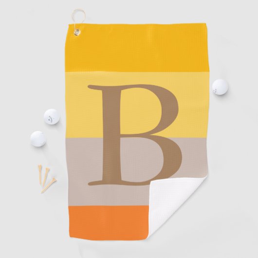 Initialer Name des modernen Monogrammes mit mehrer Golfhandtuch (Insitu)