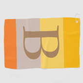 Initialer Name des modernen Monogrammes mit mehrer Golfhandtuch (Horizontal)