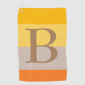 Initialer Name des modernen Monogrammes mit mehrer Golfhandtuch (Vorderseite)