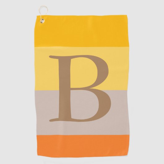 Initialer Name des modernen Monogrammes mit mehrer Golfhandtuch (Vorderseite)